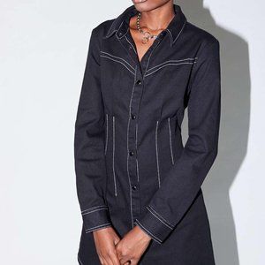 *SOLD* Urban Outfitters Western Rockabilly Long Sleeve "Alvaro" Mini Dress; XS